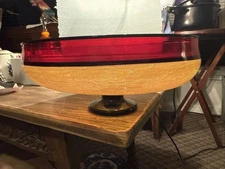 Kenny Pieper Autumn Primavera Glass Art Centerpiece Low Round Bowl Unsigned