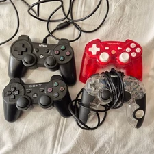 Sony PS3 Sixaxis Wireless Controller CECHZC1U OEM Plus NYKO WIRED + Gamestop + r