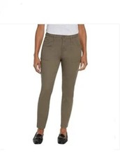 NWT BANANA REPUBLIC 1826418 GREEN WOMEN'S HIGH RISE TWILL PANTS SZ 8 J584