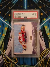 PSA 10 2023-24 Upper Deck UD Canvas Young Guns Dustin Wolf #C109