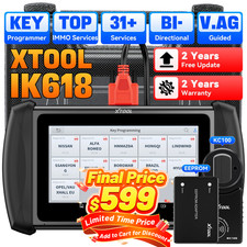 XTOOL USED IK618 Key Programming Tool All Sys...