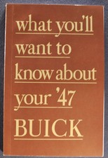 1947 Buick Owners Manual Roadmaster Special Super Reprint 1947 Buick Owners Manual Roadmaster Special Super Reprint