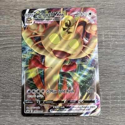 Pokémon - Meowth VMAX SWSH005 - Black Star Oversized Jumbo Promo