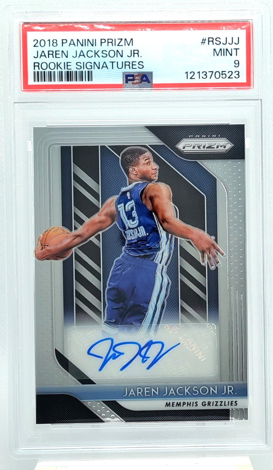 Jaren Jackson Jr. Rookie Auto PSA 9 2018-19 Prizm Signatures Autograph RC RSJJJ