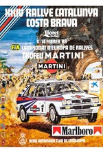 365170 Rally Catalunya Costa Brava poster stampa artistica auto da corsa d'epoca
