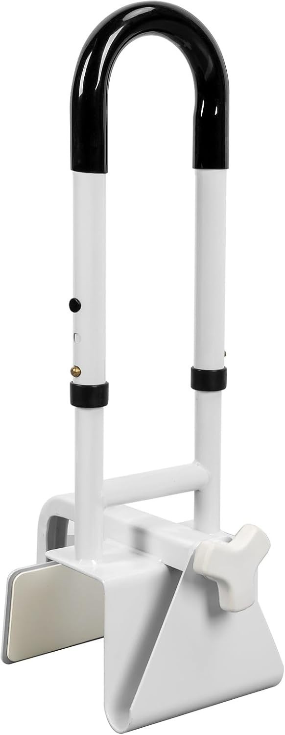 Adjustable Bathtub Grab Bars for Seniors,Bath Safety Grab Bar w/ Anti-Slip Cover