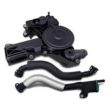 PCV Crankcase Vent Valve Breather Hose Kit - Compatible with Audi VW 2.0L 