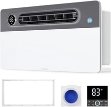 VallisCo Bathroom Exhaust Fan with Light 1900W Heater 180 CFM Remote Control