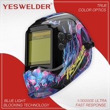 Auto Darkening Welding Helmet, Large View True Color Welder Mask, 4 Arc Sensor