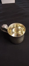 Francis I by Reed and Barton Sterling Silver Baby Cup Gold Wash #X568,  3" tall
