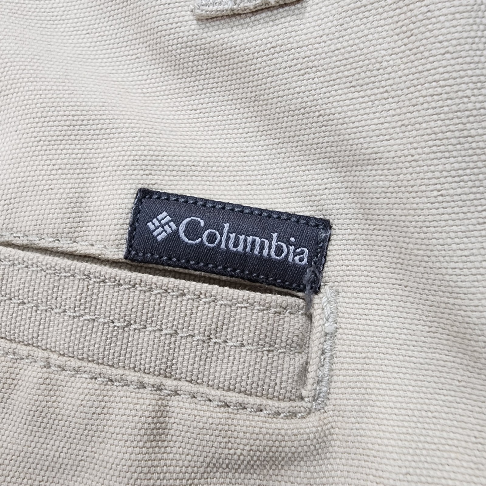 Columbia MENS SIZE 38X30 Roc Flex Pants Beige Heavy Cotton Twill Hiking Outdoors thumbnail 10