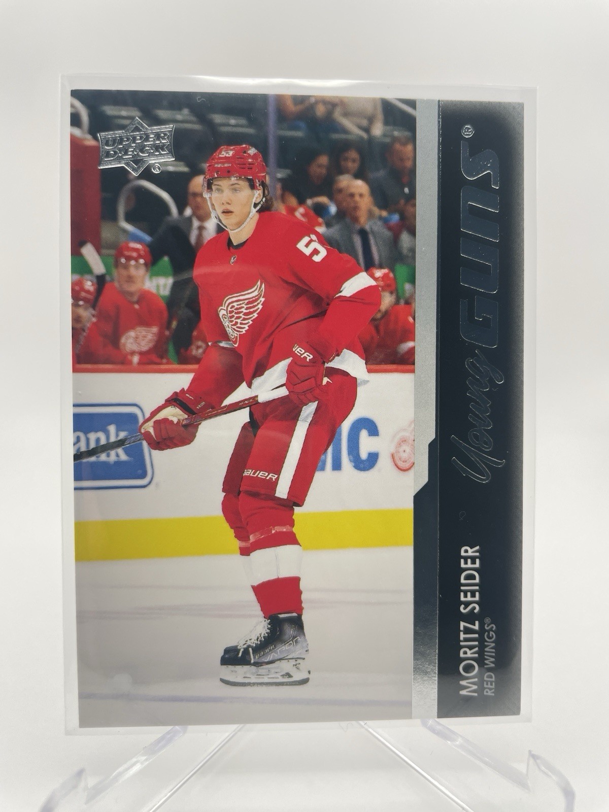 MORITZ SEIDER YOUNG GUNS 2021-22 UPPER DECK SERIES 2 ROOKIE SP RC #469 RED WINGS