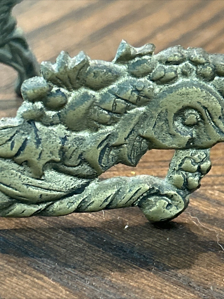 "Caballete antiguo con soporte de placa ornamentada tono dorado 7""" Foto 2 de 4