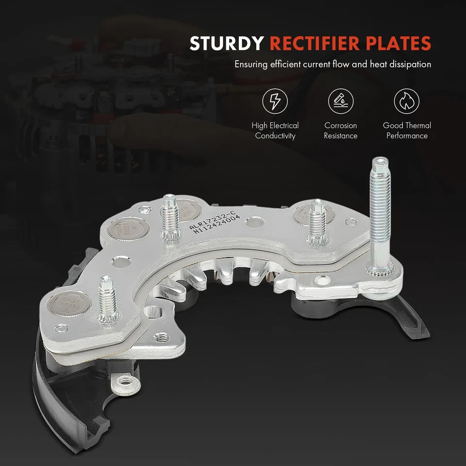 Diodo rectificador alternador para Nissan Sentra 1992-1994 Tsubame Tsuru NX L4 1,6 L Foto 4 de 4