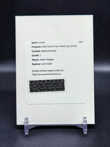 2026 Panini Prizm FIFA World Cup Kylian Mbappe National Heroes Auto