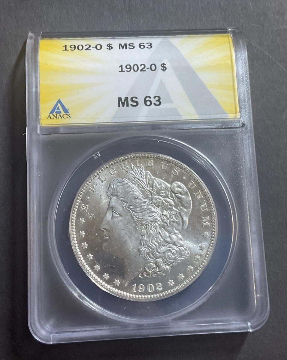 MS 63 Graded 1902 Year Morgan US Dollars (1878-1921) for sale | eBay