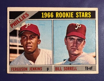 1966 TOPPS #254 FERGUSON JENKINS ROOKIE RC HOF PHI/CHI  *FREE SHIPPING*