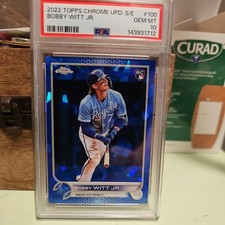 Bobby Witt Jr. 2022 Topps Chrome Update Sapphire Edition #US100 RC PSA 10 💎🔥