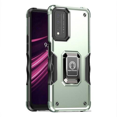 For T-Mobile Revvl V Plus Metal Ring Kickstand Case Dual Layer Shockproof Cover - Picture 26 of 44