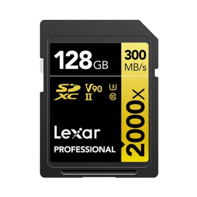 Lexar Professional 2000x SDXC UHS-II Karte 128GB Speicherkarte