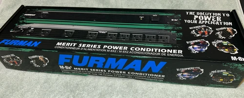 Furman M-8X2 Merit Series 8 Outlet Power Conditioner -Surge Protector Open Box