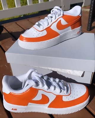 Air Force Custom Low White, Orange Creamsicle, Tennessee College Mens  Shoes