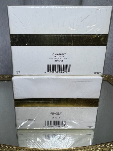 Chanel No 22 perfume savon (soap) set: 150 g x 2. Rare, vintage
