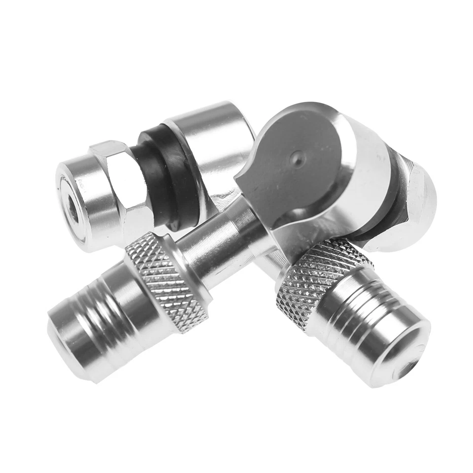 2pcs 11.3mm Wheel Tire Valve Stem Cap For Suzuki Yamaha Kawasaki Honda Aluminum - Image 2 of 4