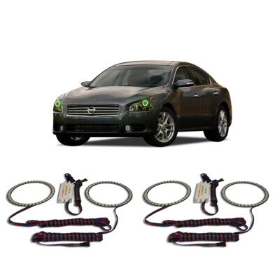 Bright Green Angel Eye Headlight Halo kit for Nissan Maxima 09-14