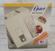 Extractor de jugo Oster 2 velocidades / expulsor de pulpa 323-08 blanco de colección nuevo en caja