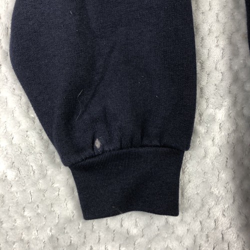 Country Collection Jumper Sweater Mens Pullover Button High Neck Navy Medium M - Picture 10 of 14