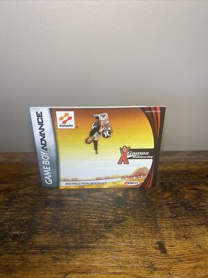 ESPN X Games Skateboarding (Nintendo Game Boy Advance, 2001) MANUAL ONLY - MINT