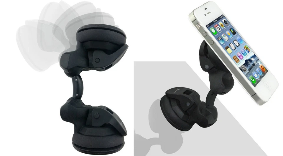 Mediasonic Dual Suction For Tablet iPhone iPad Android GPS PDA PSP MP3 4 Holder - Image 3 of 4