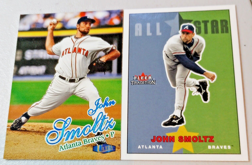 2003 Fleer Tradition Update #U254 &1998 Fleer Ultra John Smoltz Atlanta Braves - Picture 16 of 16