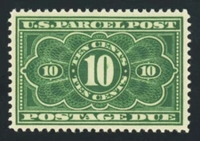 #JQ4, 10c Parcel Post Postage Due, XF-NH, intense color, 2024 PSE (graded 90-nh)