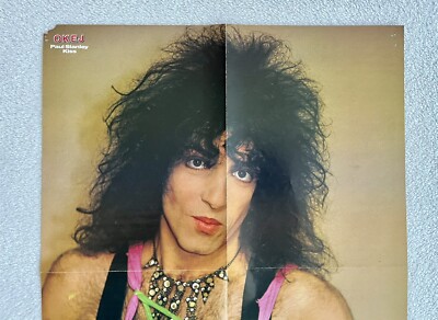 アーティストベア OLD FLYER イギリスSue Lain作 本革ジャケット KISS 1984 Paul Stanley Swedish Poster Magazine Okej 1980s Vintage