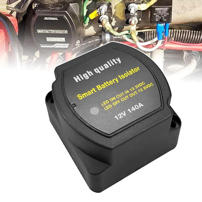 Dual Battery Isolator 12V 140Amp, Voltage Sensitive Relay VSR, Compatible with R