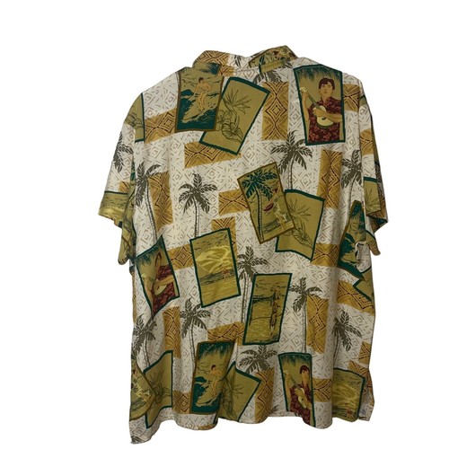 Reyn Spooner Shirt Vintage Womens Size XL Surfer Print Multicolor Button Down - Picture 2 of 10