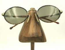 Vintage Lawrence Eyewear 532 51 L130 Black Gold Oval Sunglasses FRAMES ONLY