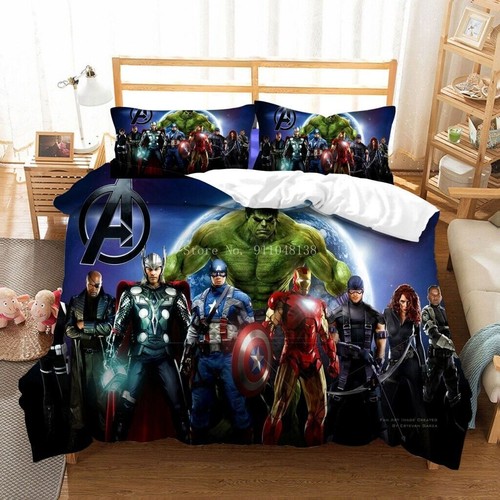 Marvel Avengers Quilt/Duvet/Doona Cover Set Single Double Queen Bedding Set Gift - Bild 28 von 62