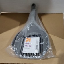 Up Up Gray Plastic Kitty Litter Scoop with Large Sifting Holes 3 Pack