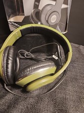 Ultramax Headphones Bass Jaxx Built-In Micro3.5mm 40mm Green/black BOX NOT GREAT