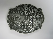 National Finals Rodeo Hesston 2011 NFR Youth Small Cowboy Buckle New Wrangler