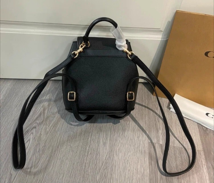 COACH Hadley Backpack Black CBH09 Outlet NEW | eBay