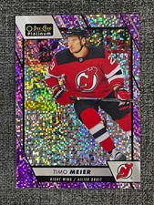 Timo Meier 2023-24 OPC O-Pee-Chee Platinum Hockey Violet Pixels /299 #75