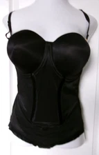 Maidenform Ultra Firm Built-In-Bra Body Shaper Size 40D Style FL1256 Black