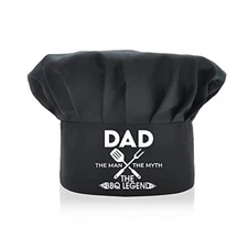 AGMdesign Funny Chef Hat, Dad The Man The Myth The BBQ Legend, Adjustable 