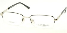NEW Marcolin MA6814 ERIC 010 SHINY LIGHT NICKELTIN EYEGLASSES FRAME 54-18-140mm