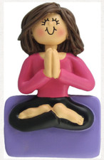 Personalized YOGA Christmas Tree Ornament