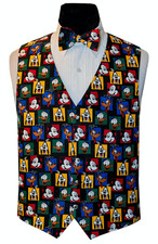 Mickey, Goofy, and Donald Tuxedo Vest and Bowtie